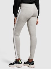 Victoria's Secret PINK Heather Charcoal Grey Cotton Side Stripe Legging - Image 2 of 4