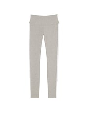 Victoria's Secret PINK Heather Charcoal Grey Cotton Side Stripe Legging - Image 4 of 4