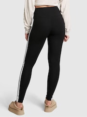 Victoria's Secret PINK Pure Black Cotton Side Stripe Legging - Image 2 of 4
