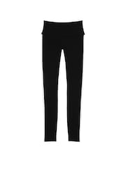 Victoria's Secret PINK Pure Black Cotton Side Stripe Legging - Image 4 of 4