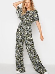 Long Tall Sally Blue Ditsy Print Jumpsuit - Image 1 of 4