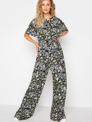 Long Tall Sally Blue Ditsy Print Jumpsuit - Image 2 of 4