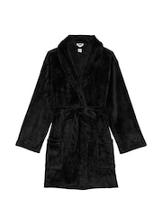 Victoria's Secret PINK Black Cosy Long Sleeve Dressing Gown - Image 3 of 3