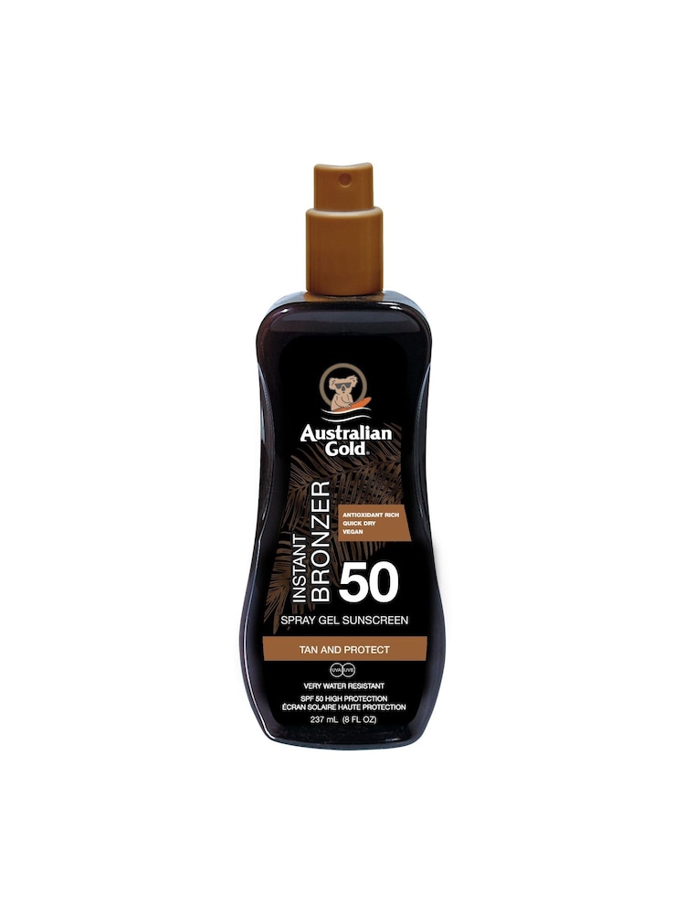 Australian Gold SPF 50 Instant Bronzer Spray Gel Suncream 237ml - Image 1 of 2