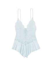 Victoria's Secret Ballad Blue Lace Rompersuit - Image 3 of 3