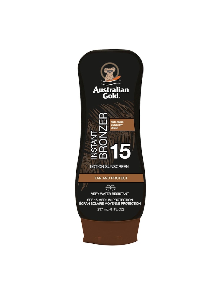 Australian Gold SPF 15 Instant Bronzer Lotion Suncream 237ml - Image 1 of 2