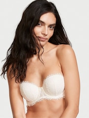 Victoria's Secret Coconut White Lace Strapless Bra - Image 1 of 3