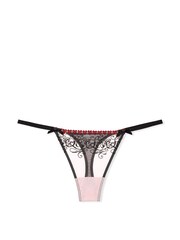 Victoria's Secret Love Letters Heart Embroidered Adjustable Thong Knickers - Image 3 of 4