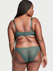 Victoria's Secret Midnight Jade Blue Lace Lightly Lined Demi Bra - Image 2 of 2
