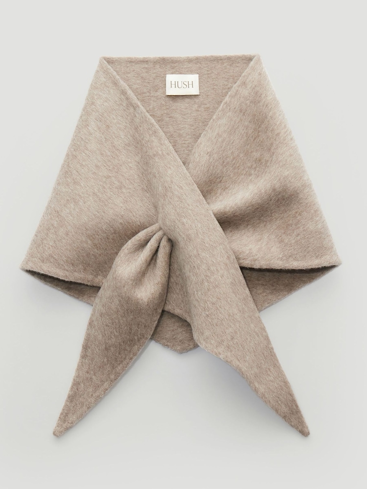 Hush Natural Holden Double Face Triangle Scarf - Image 1 of 1