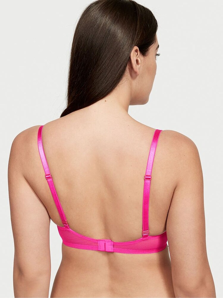 Victoria's Secret Pink Fever Lace Push Up T-Shirt Bra - Image 2 of 4