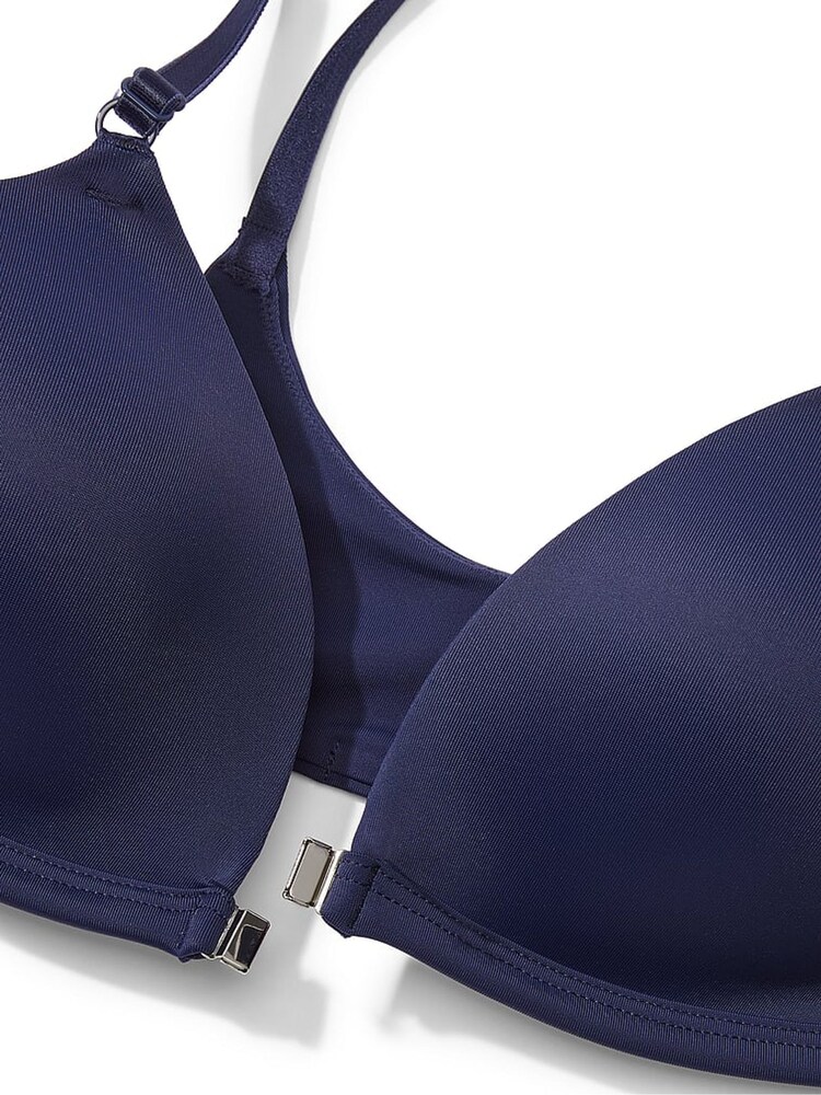 Victoria's Secret PINK Blue Midnight Navy Non Wired Lightly Lined Front Close Bra - Image 2 of 2