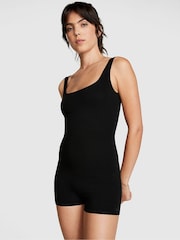 Victoria's Secret PINK Pure Black Cotton Playsuit - Image 1 of 3