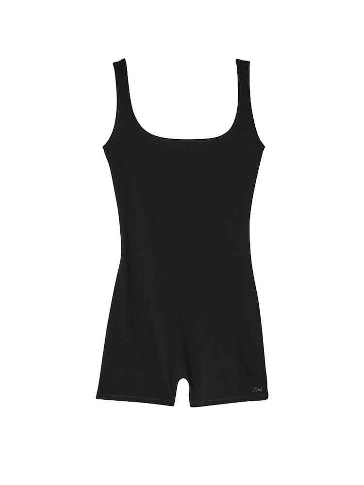 Victoria's Secret PINK Pure Black Cotton Playsuit - Image 3 of 3