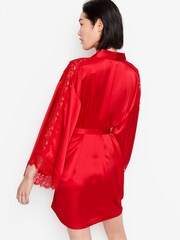 Victoria's Secret Red Lace Inset Robe - Image 2 of 3