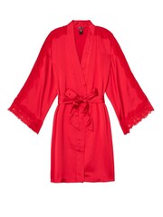 Victoria's Secret Red Lace Inset Robe - Image 3 of 3