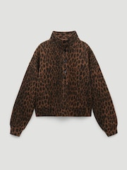 Hush Animal Hendrix Half Placket Cotton Sweatshirt - Image 6 of 6