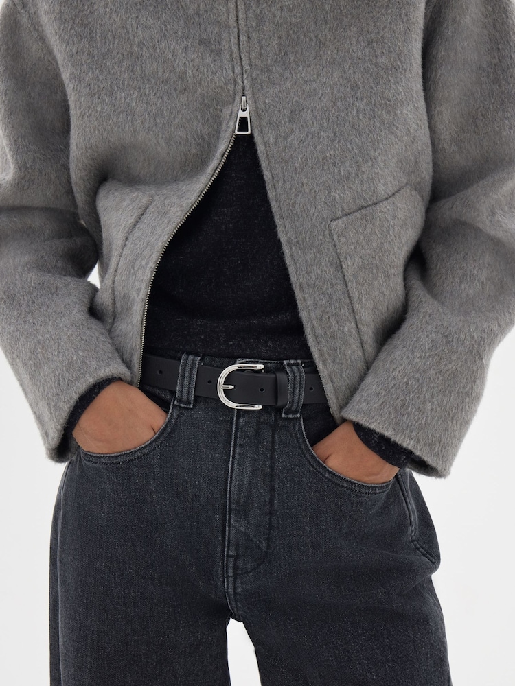 Hush Black Philippa Leather Belt - Image 2 of 3