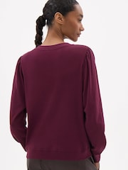 Hush Red Emily V-Neck Puff Sleeve Top - Image 3 of 5