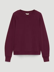 Hush Red Emily V-Neck Puff Sleeve Top - Image 5 of 5