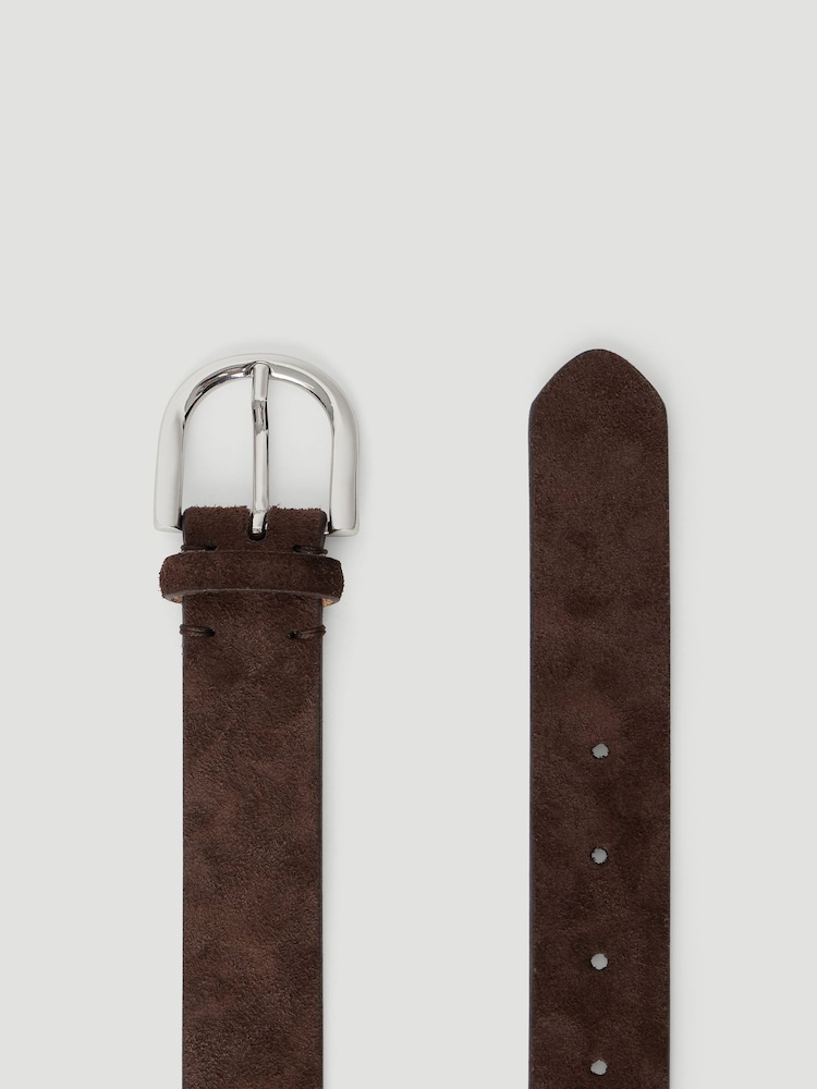 Hush Brown Philippa Suede Belt - Image 2 of 2