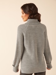 Friends Like These Grey Cowl Neck Jumper - Image 2 of 4