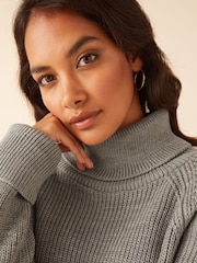 Friends Like These Grey Cowl Neck Jumper - Image 4 of 4