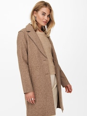 Only Brown Smart Tailored Coat - Image 3 of 5