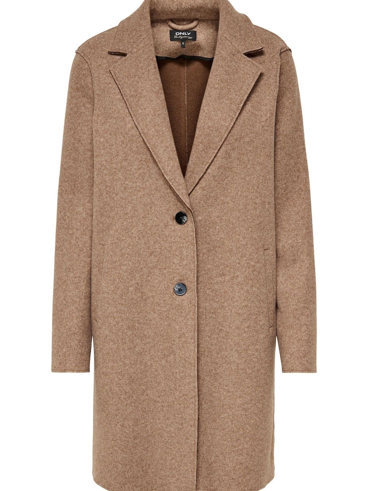 Only Brown Smart Tailored Coat - Image 5 of 5