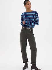 Hush Blue Matilda Raglan Stripe Top - Image 2 of 5