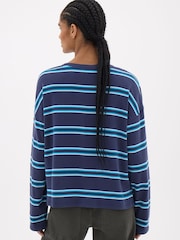 Hush Blue Matilda Raglan Stripe Top - Image 3 of 5