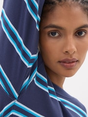 Hush Blue Matilda Raglan Stripe Top - Image 4 of 5