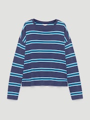Hush Blue Matilda Raglan Stripe Top - Image 5 of 5
