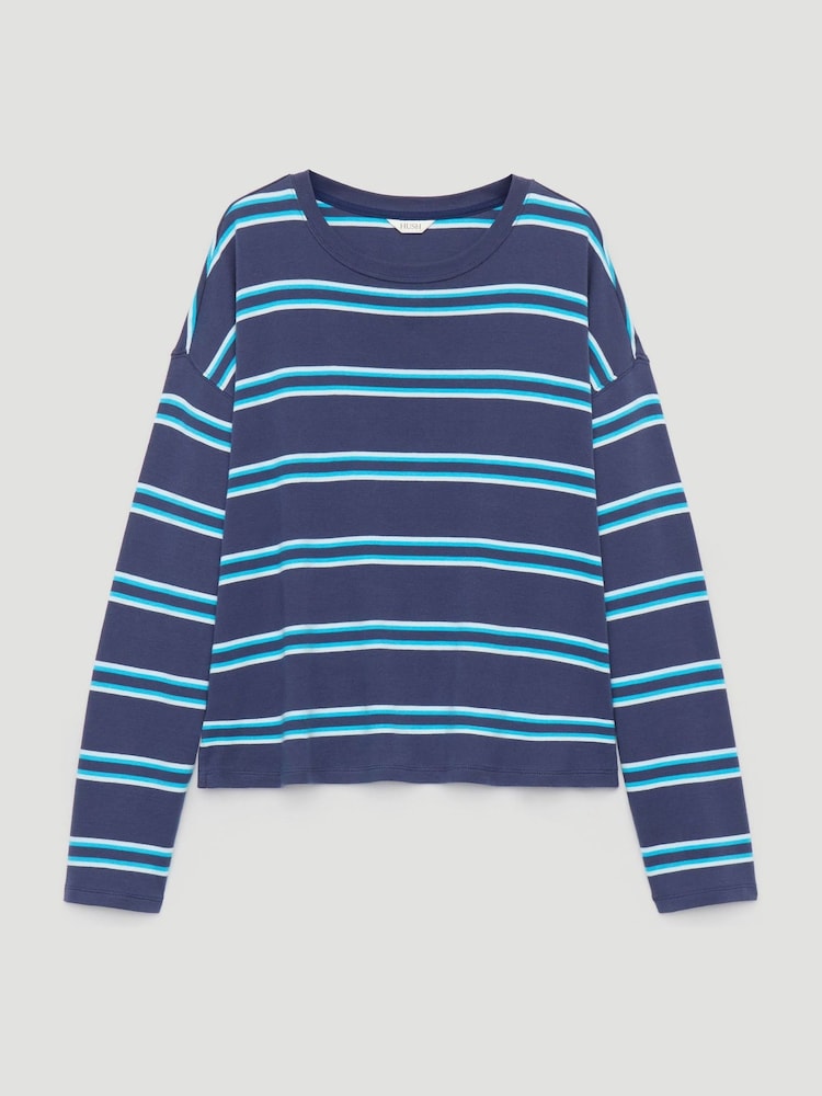 Hush Blue Matilda Raglan Stripe Top - Image 5 of 5