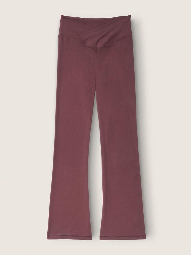 Victoria's Secret PINK Cotton High Waist Ankle V Crossover Flare - Image 4 of 4