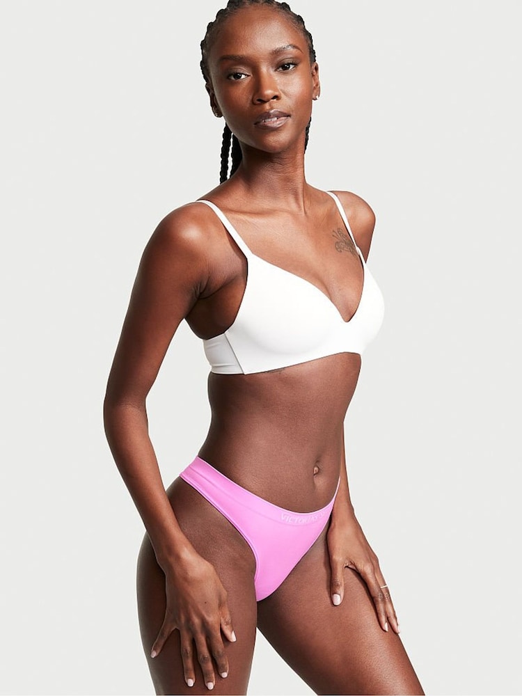 Victoria's Secret Berry Gelato Pink Smooth Seamless Thong Panty - Image 1 of 3