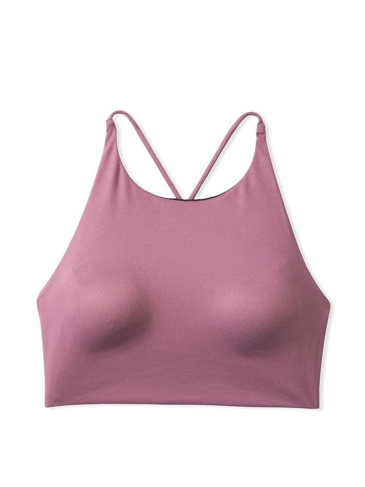 Victoria's Secret Mauvelous Purple Lighty Lined Non Wired Longline Halterneck Sports Bra - Image 4 of 4