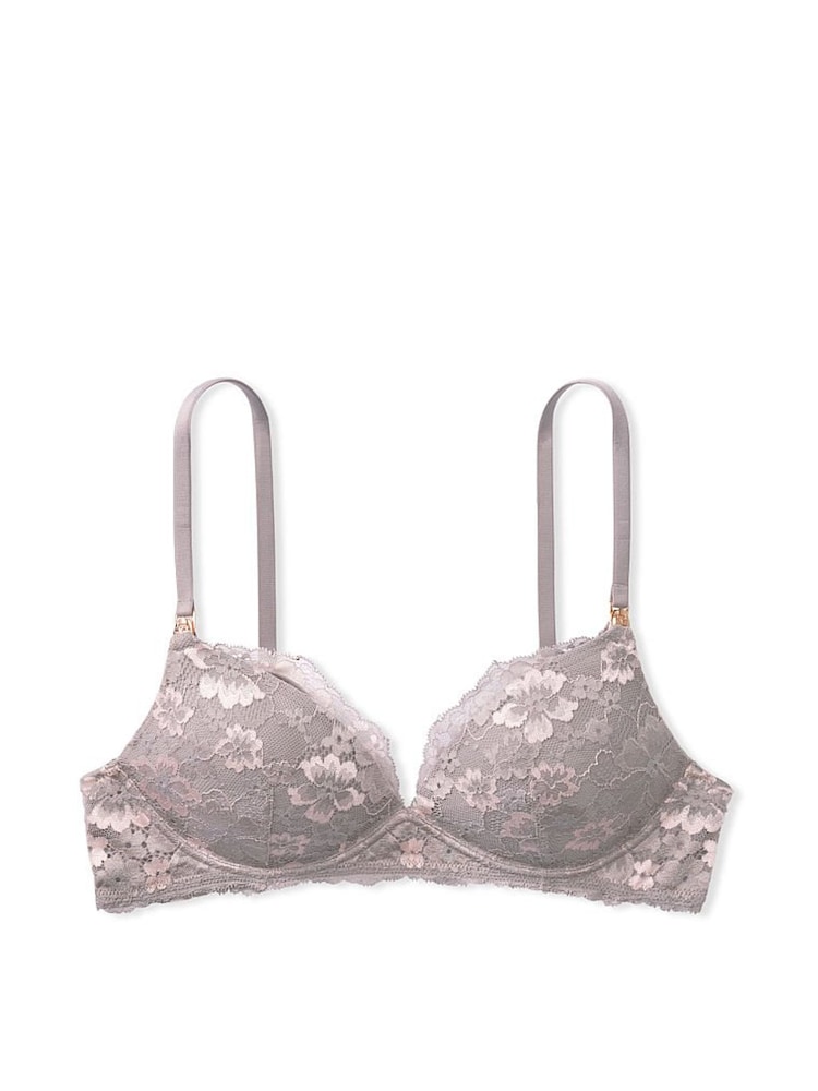 Victoria's Secret Pebble Violet Purple Lace Lightly Lined Non Wired Nursing Bra - Image 4 of 4