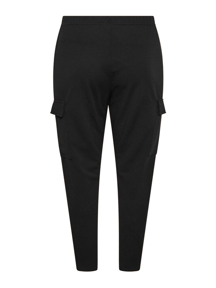 Yours Curve Black Tailored Scuba Pocket Trouser - Image 5 of 5