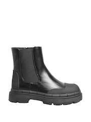 Yours Curve Black Extra Wide Fit High Shaft Chelsea Boot - Image 2 of 5