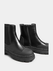 Yours Curve Black Extra Wide Fit High Shaft Chelsea Boot - Image 3 of 5