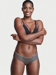 Victoria's Secret Black Marl Hipster No-Show Knickers - Image 1 of 1