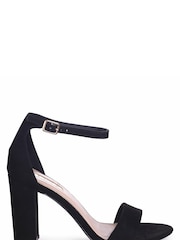 Linzi Black Nelly Barely There Block Heel - Image 1 of 6