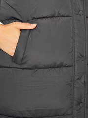 Yours Curve Grey Longline Zip Thru Gilet - Image 5 of 5