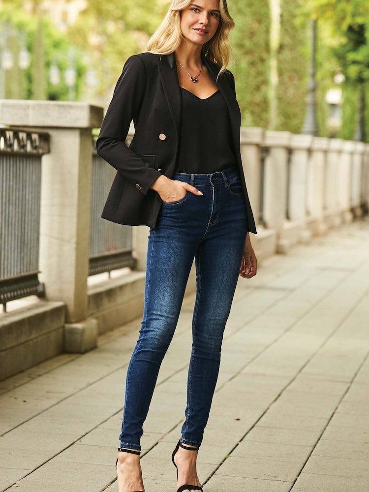 Sosandar Blue Grace Skinny Jeans - Image 1 of 5