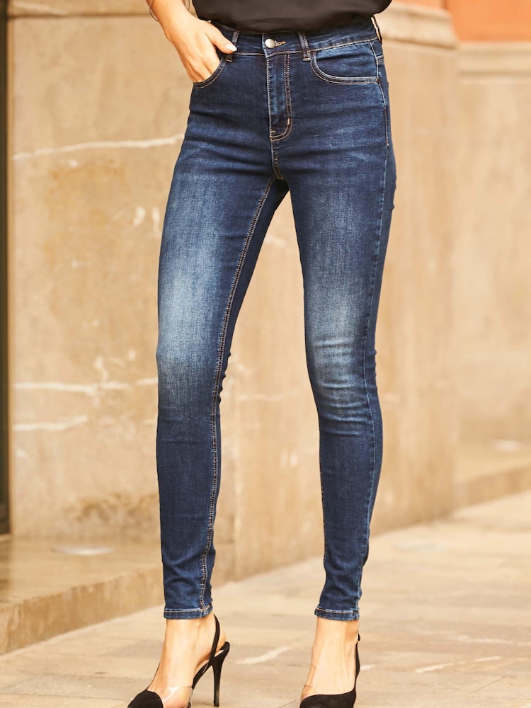 Sosandar Blue Grace Skinny Jeans - Image 2 of 5