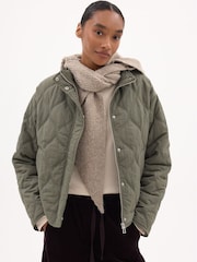 Hush Green Viv Lined Quilted Jacket - Image 1 of 5