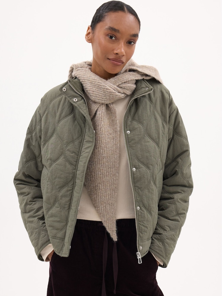Hush Green Viv Lined Quilted Jacket - Image 1 of 5
