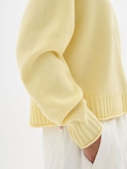Hush Yellow Nina Merino Wool Jumper - Image 4 of 6