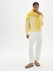 Hush Yellow Nina Merino Wool Jumper - Image 5 of 6